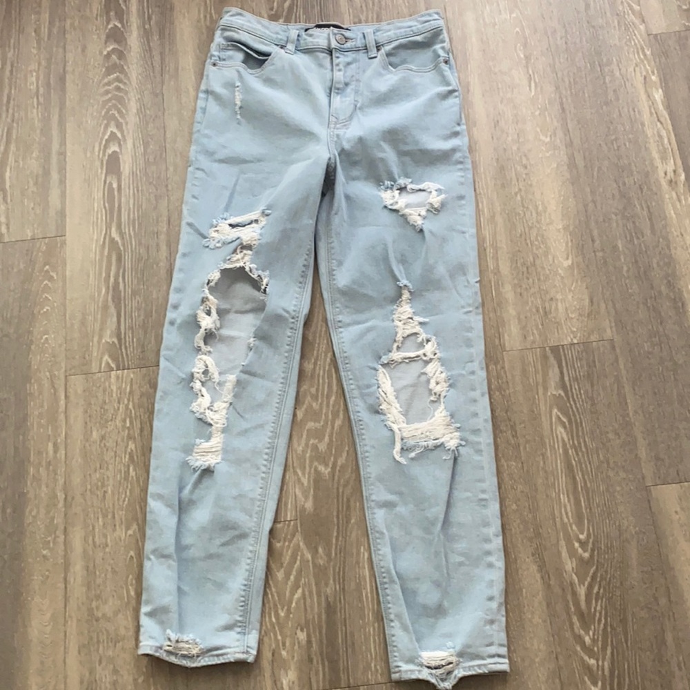 Express Ripped Boyfriend jeans size 0